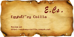 Egyházy Csilla névjegykártya